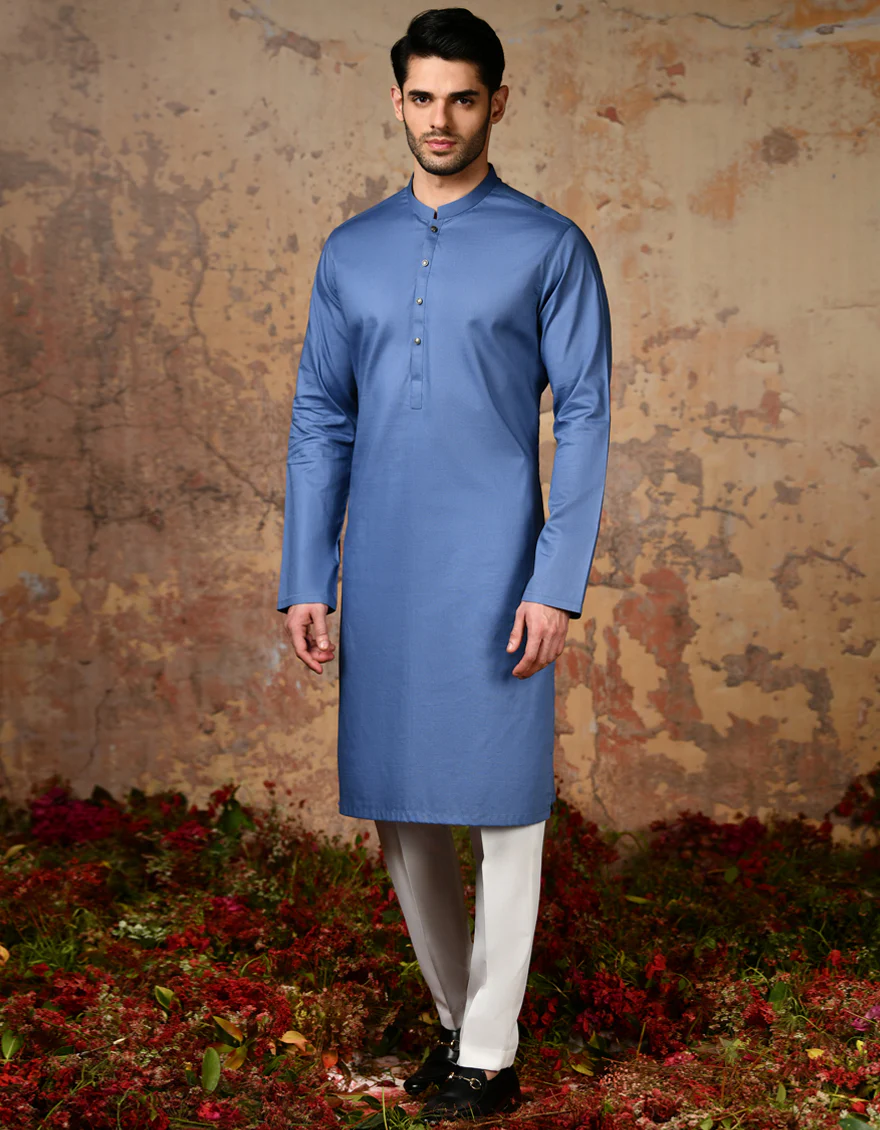 BLUE COTTON KURTA | JJK-S-32911/S24/JJ9213-PN