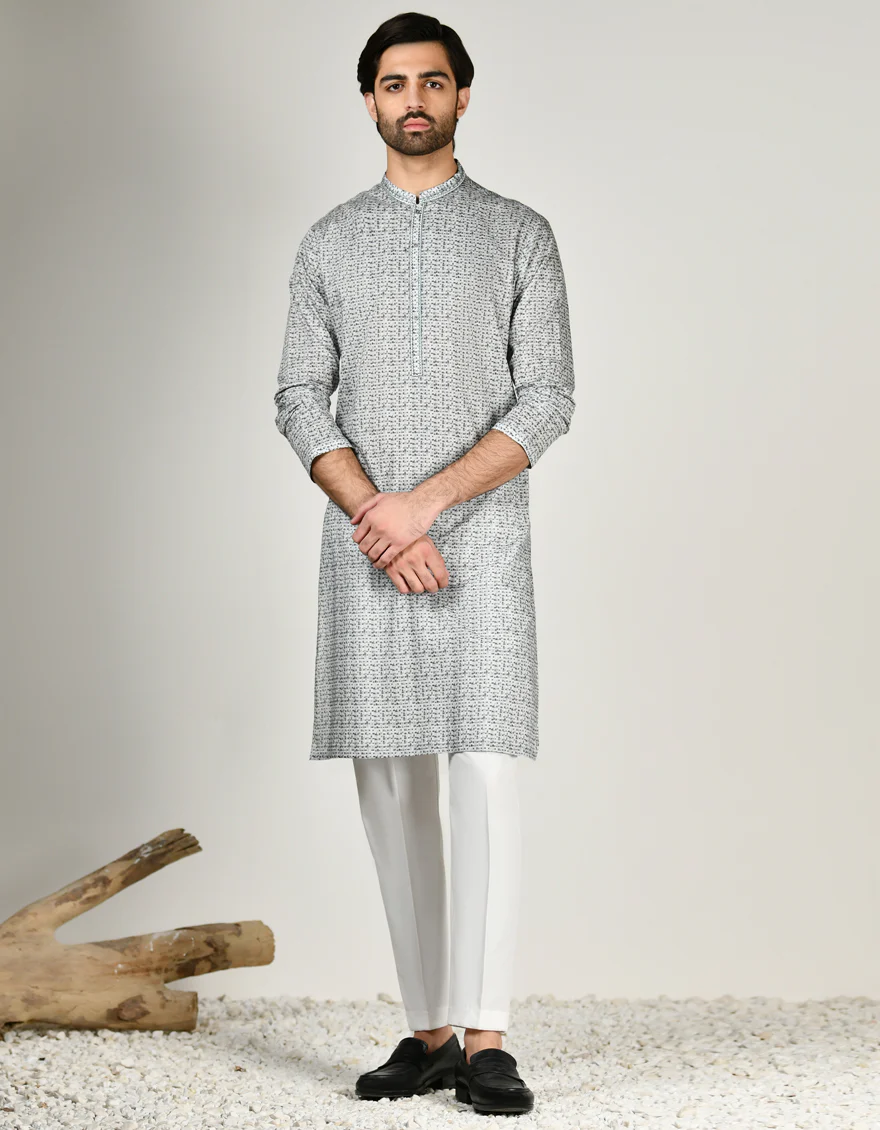 GREY COTTON KURTA | JJK-S-32984/S24/JJ9212-SF