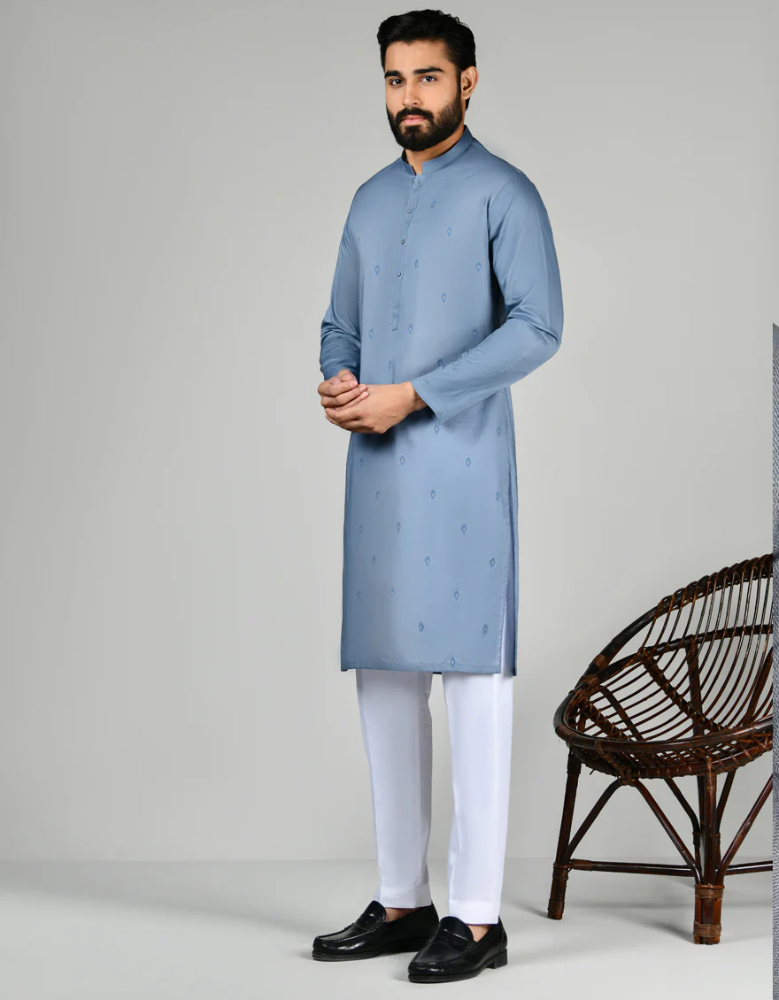 BLUE COTTON KURTA | JJK-S-37809/S24/JJ8714-SF