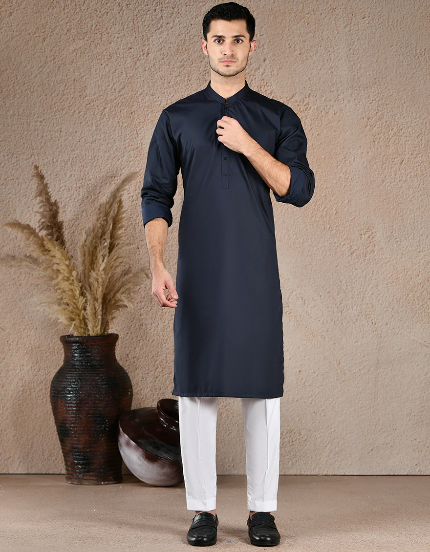 BLUE COTTON KURTA | JJK-S-39308/S25/JJ5252-FL