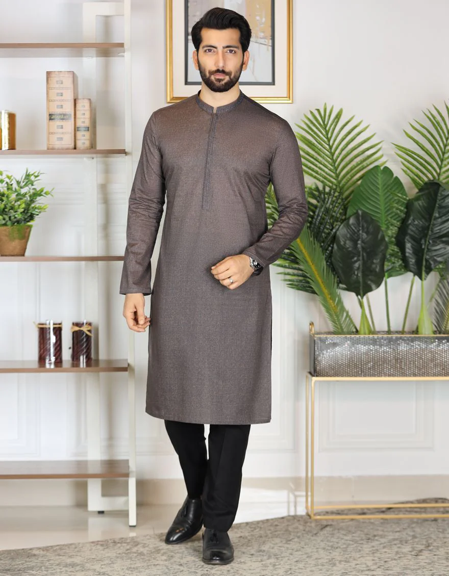 MUD BROWN KURTA | JJK-S-US-31173/S21/JJ7210-SF
