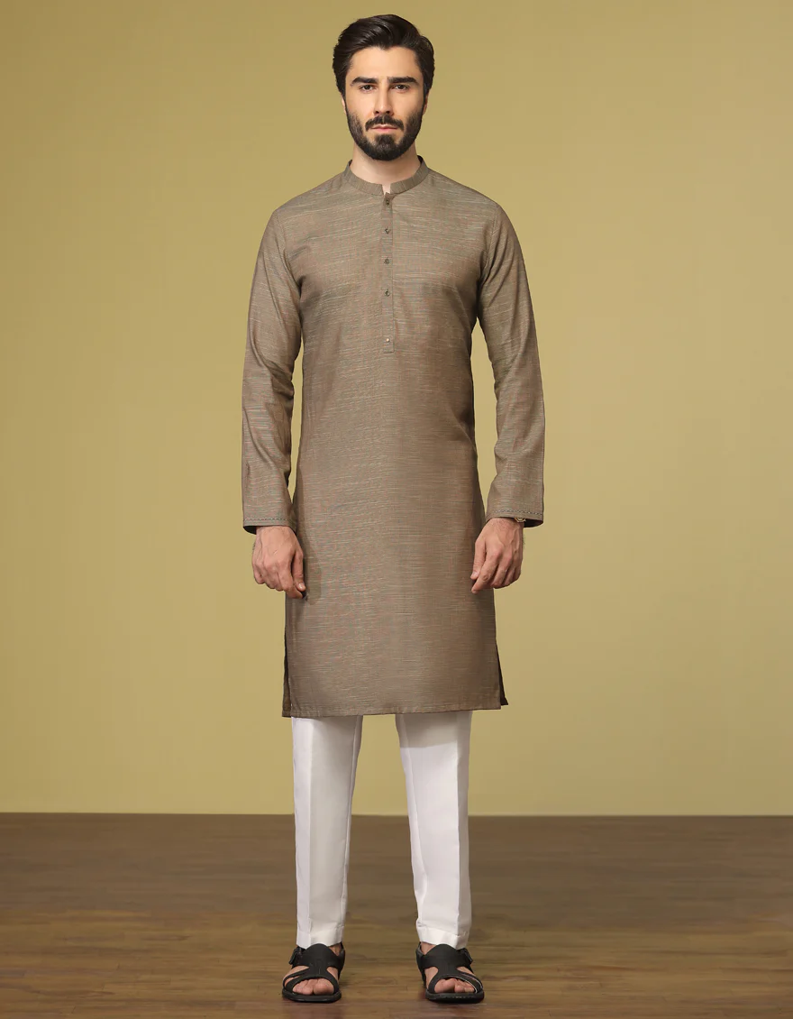 MULTI BEIGE COTTON KURTA | JJK-S-US-32595/S22/JJ7612-PN
