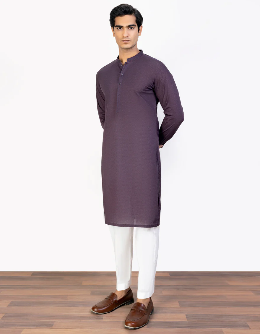 MAROON COTTON KURTA | JJK-S-US-32780/S23/JJ8771-SF