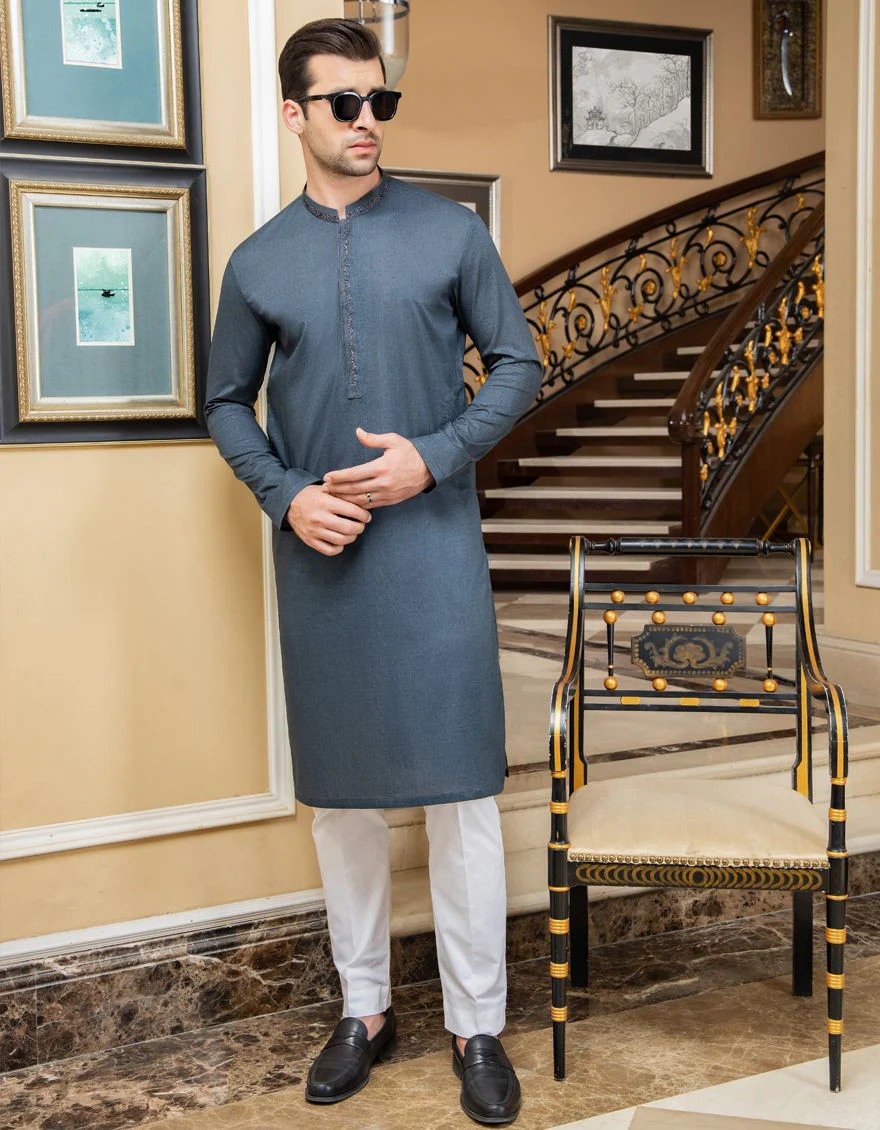 GREISH GREEN KURTA | JJK-S-US-34057/S21/JJ7210-SF