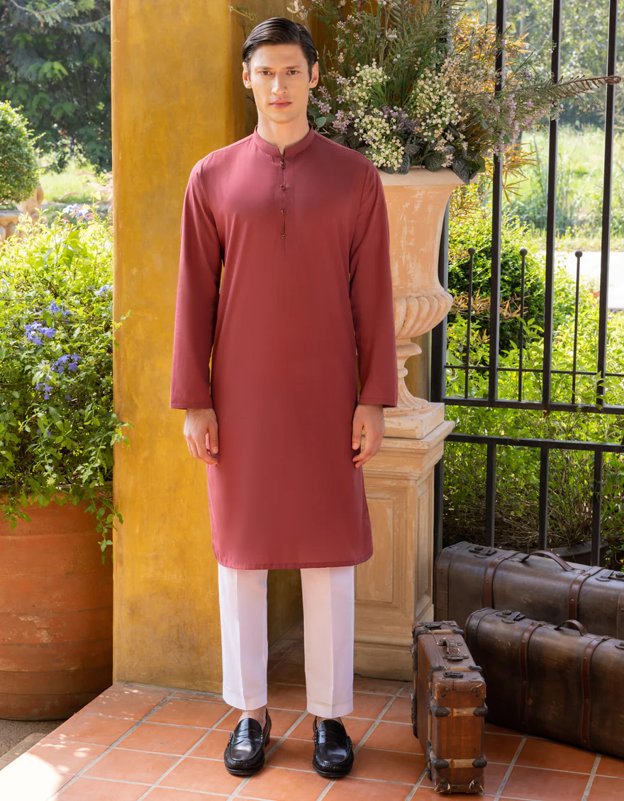 RED COTTON KURTA | JJK-S-US-34289/S23/DME3190-PN
