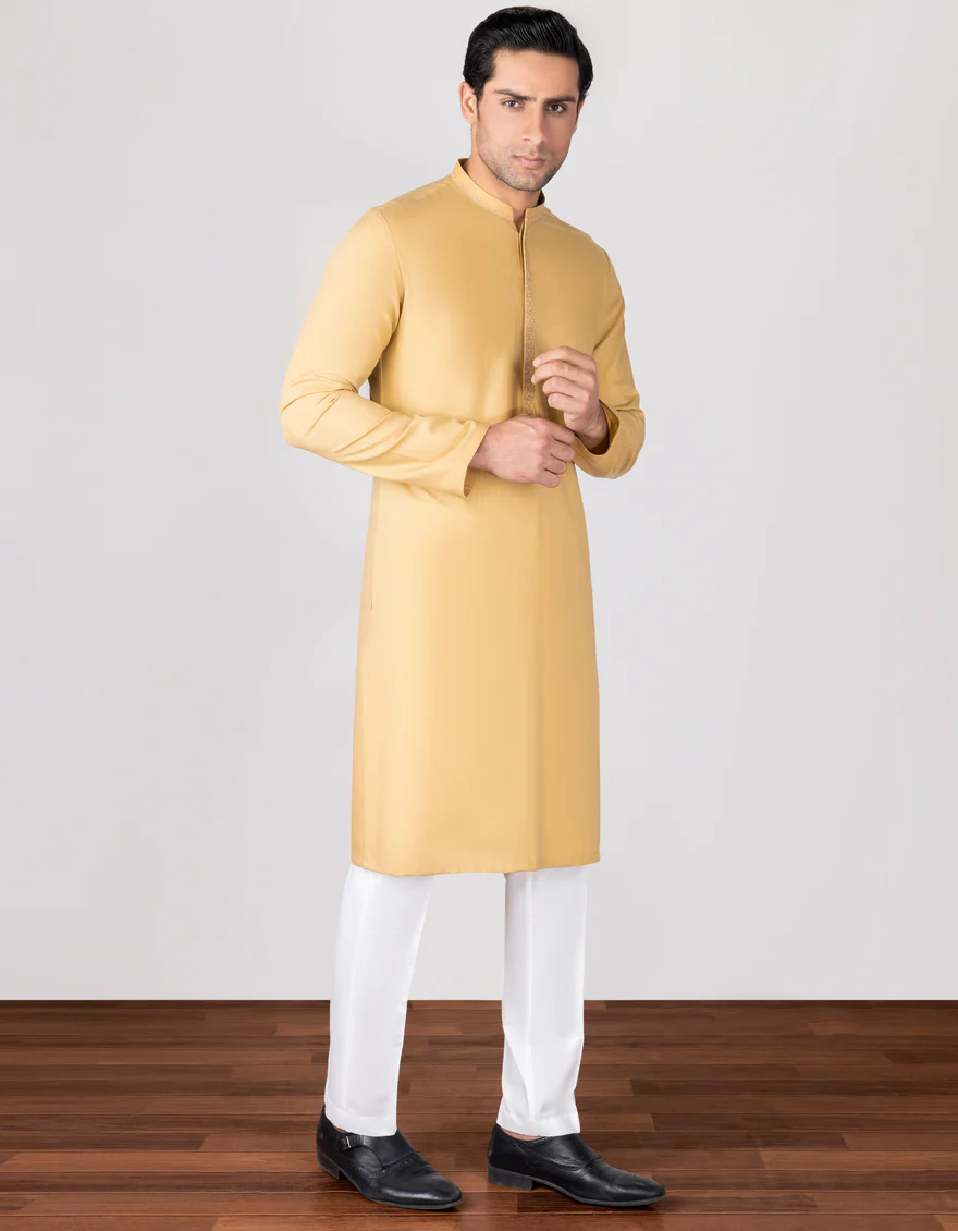 BEIGE BLENDED KURTA | JJK-S-US-34345/S23/JJ8717-SF