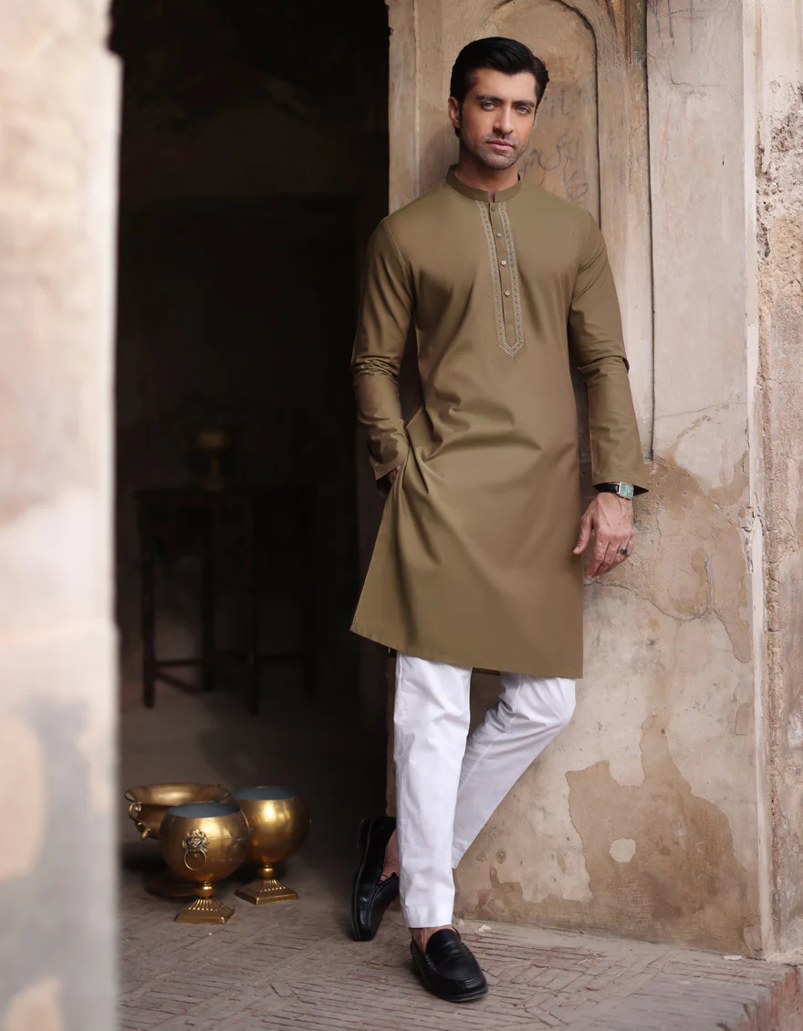 GREEN COTTON KURTA | JJK-S-US-34385/S23/JJ8941-FL