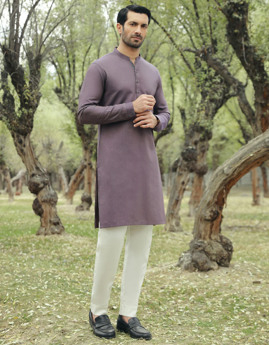 DEEP PURPLE KURTA | JJK-S-US-34518/S23/JJ8944-PN