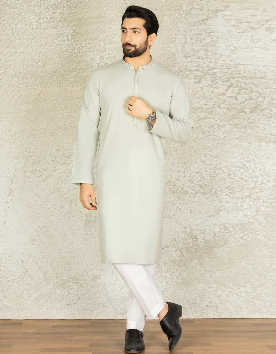 LIGHT GREEN COTTON KURTA | JJK-S-US-36860/S22/DMR3167-CL