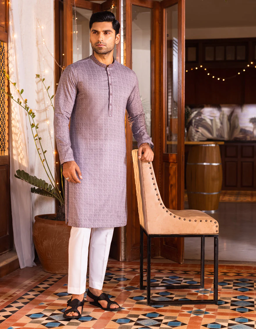 LILAC COTTON KURTA | JJK-S-US-36932/S22/JJ7546-SF