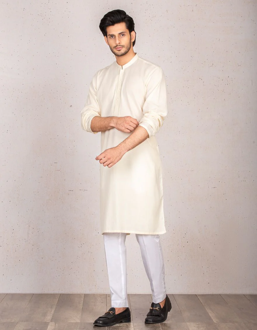 OFF WHITE KURTA | JJK-S-US-37546/S21/DMR3155-SF