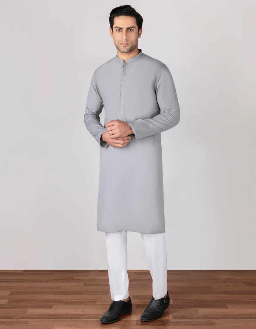 GREY COTTON KURTA | JJK-S-US-37682/S22/JJ7636-CL