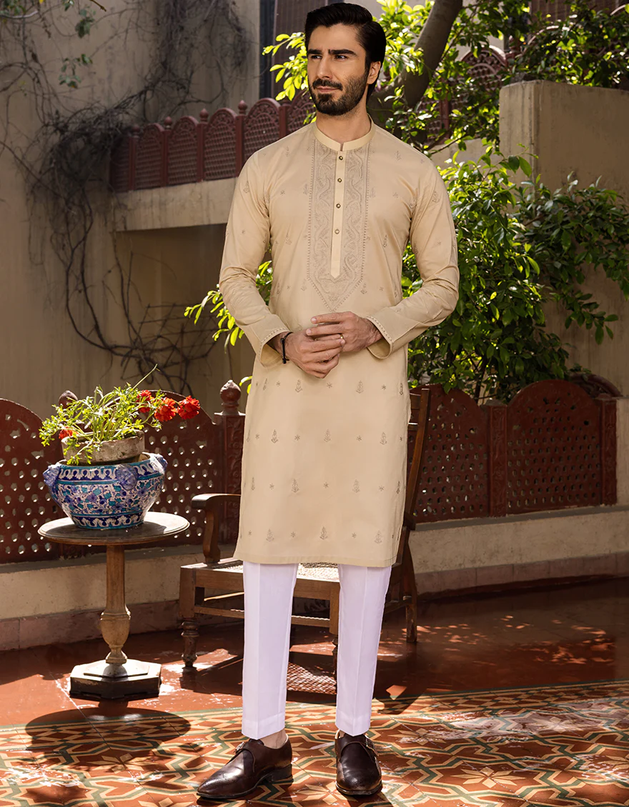FAWN COTTON KURTA | JJK-S-US-40185/S22/JJ7546-SF