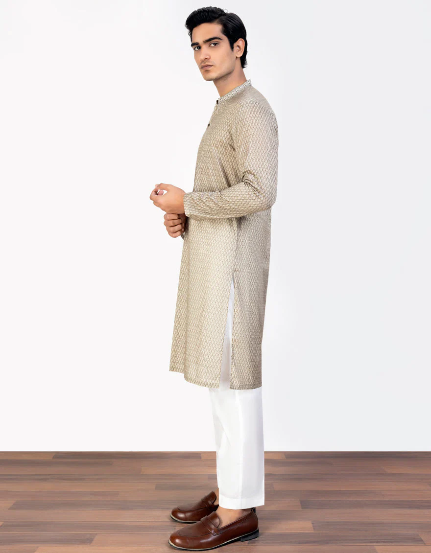 BEIGE COTTON KURTA | JJK-S-US-47065/S23/JJ8771-SF