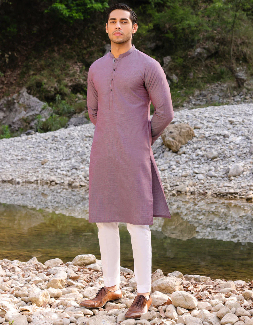 PURPLE COTTON KURTA | JJK-S-US-47096/S23/JJ8918-PN