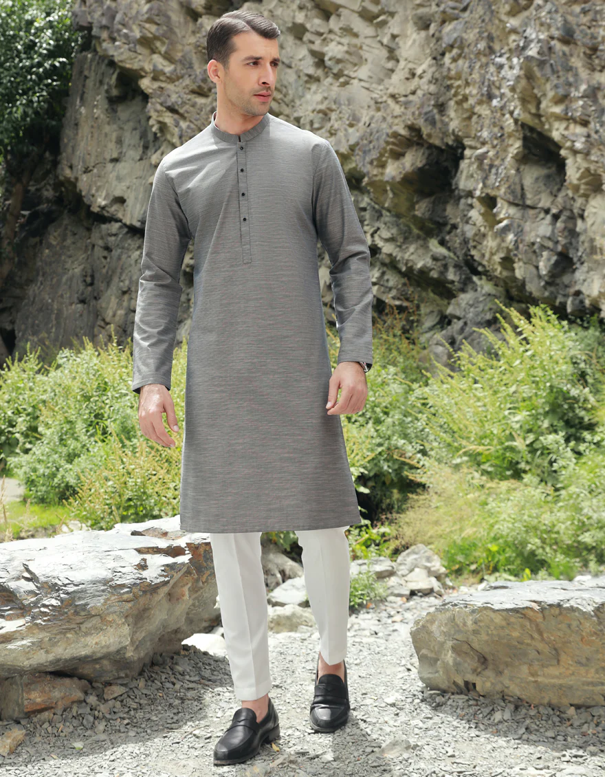 BLUE ASH COTTON KURTA | JJK-S-US-47143/S23/JJ9048-PN