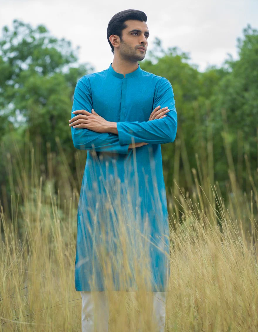 TURQUOISE KURTA | JJK-S-US-90353/S21/JJ6874-SF