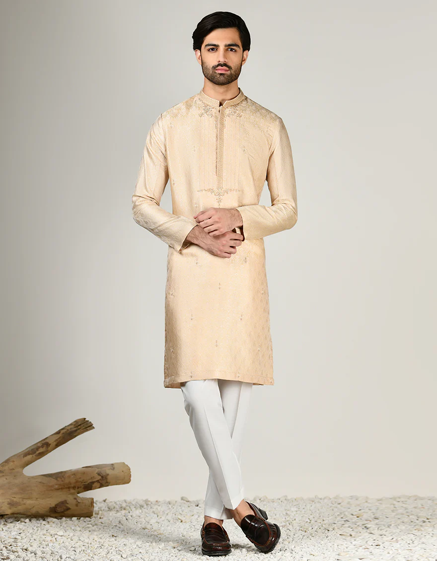 WHITE KURTA | JJK-SP-A-45487/S24/JJ1075-FL