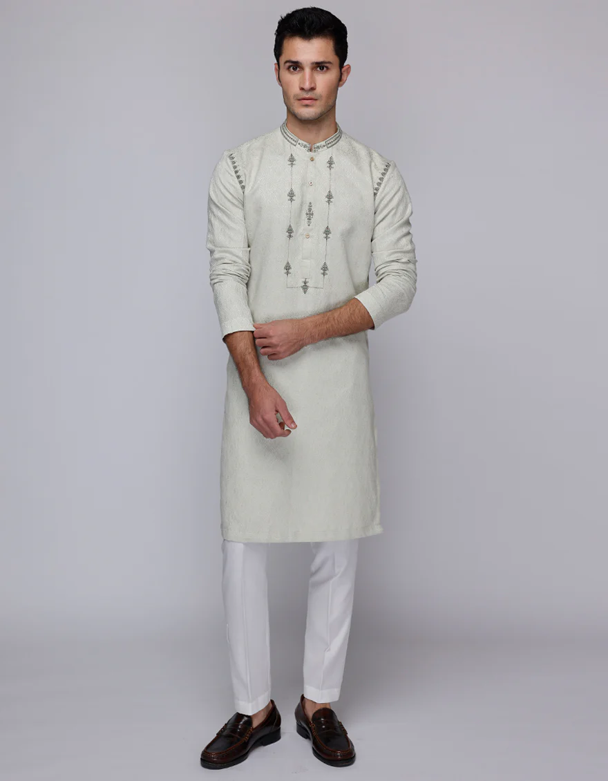 MINT GREEN BLENDED KURTA | JJK-SP-A-45518/S25/JJ9529-FL