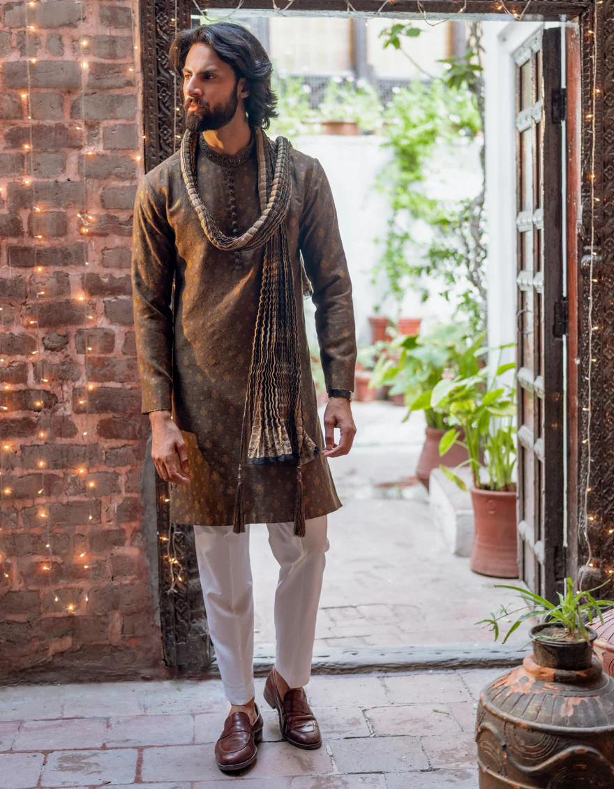 GREEN KURTA | JJK-SP-A-48125/S24/JJ9170-FL