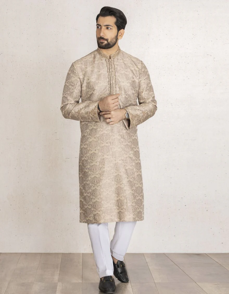 FOREST BROWN SPECIAL KURTA | JJK-SP-US-32484/S21/JJ7267-FL