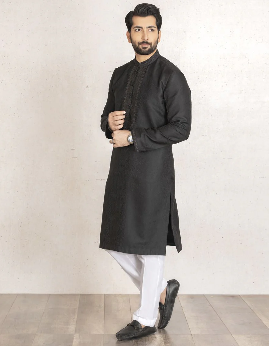 BLACK SPECIAL KURTA | JJK-SP-US-36792/S21/JJ7093-FL