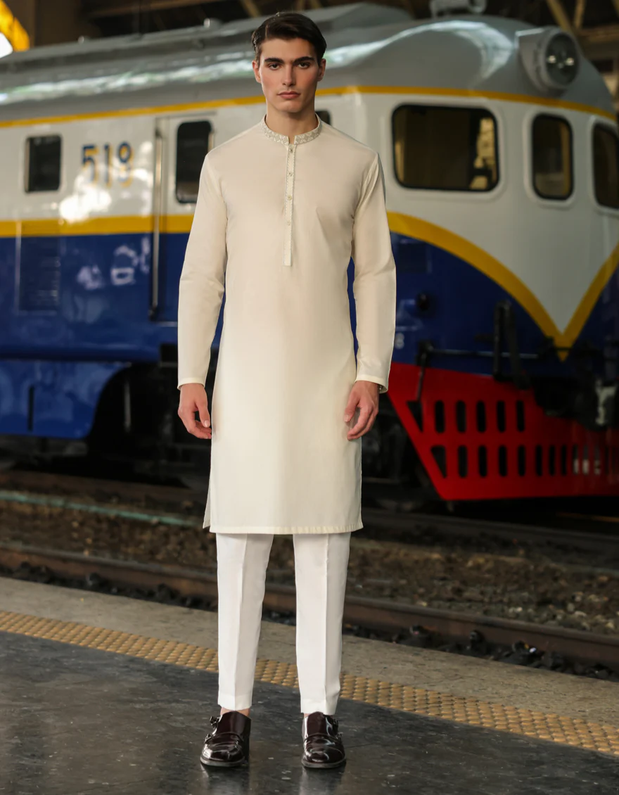 CREAM KURTA | JJK-US-04-32815