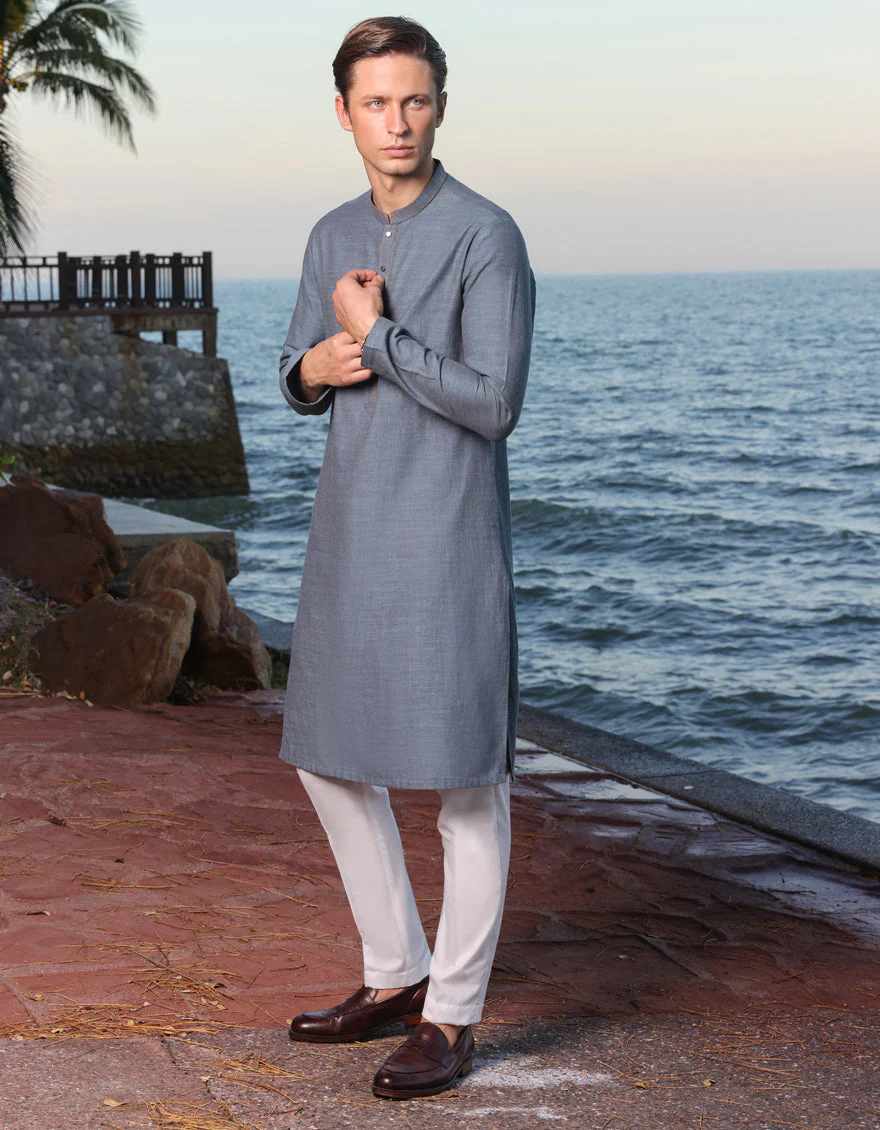 GREY KURTA | JJK-US-24-37798