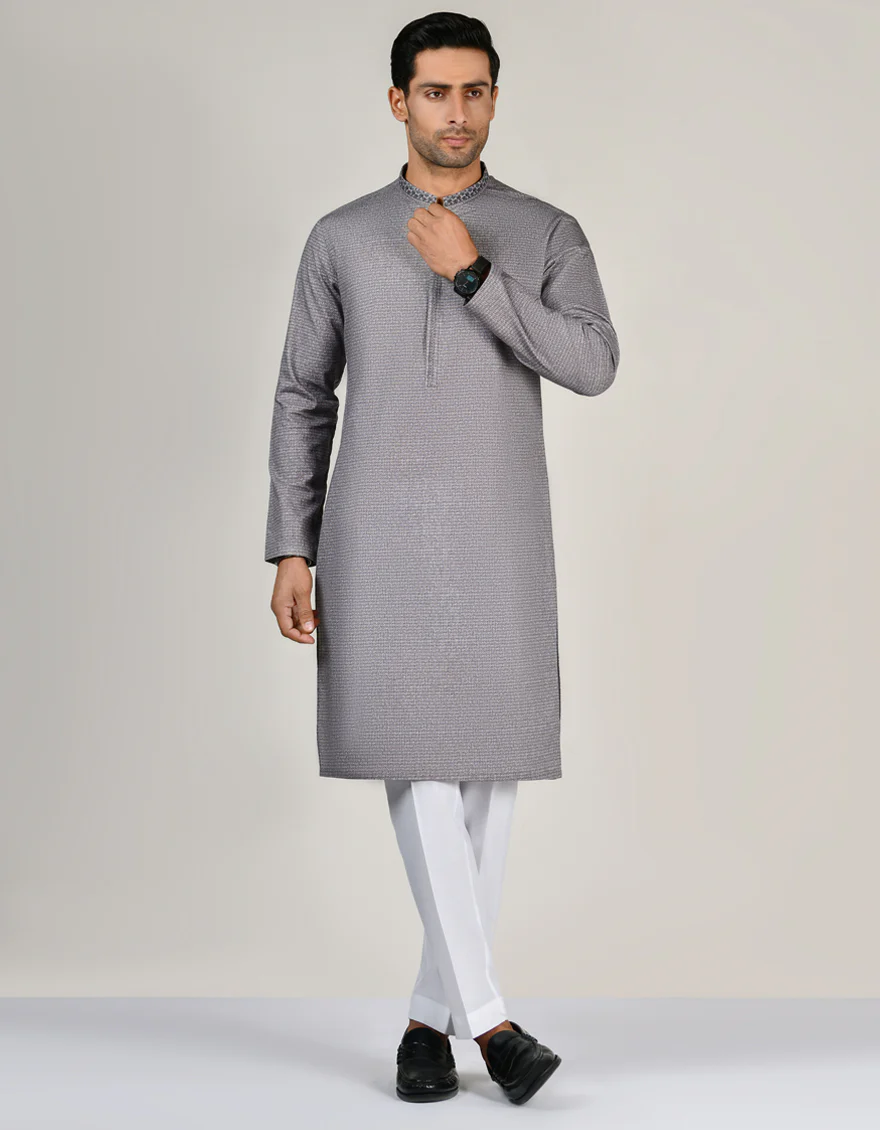 GREY KURTA | JJK-W-US-32840/S23/JJ8673-SF