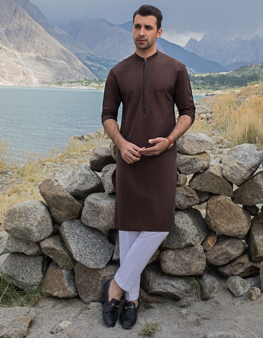 RUST KURTA | JJK-W-US-37553/W21/JJ7148-PN