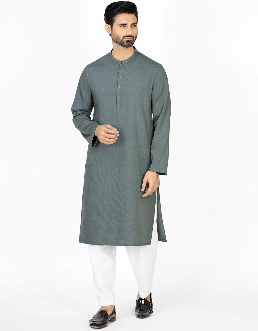 TEAL KURTA | JJK-W-US-43086/W21/JJ7280-CL