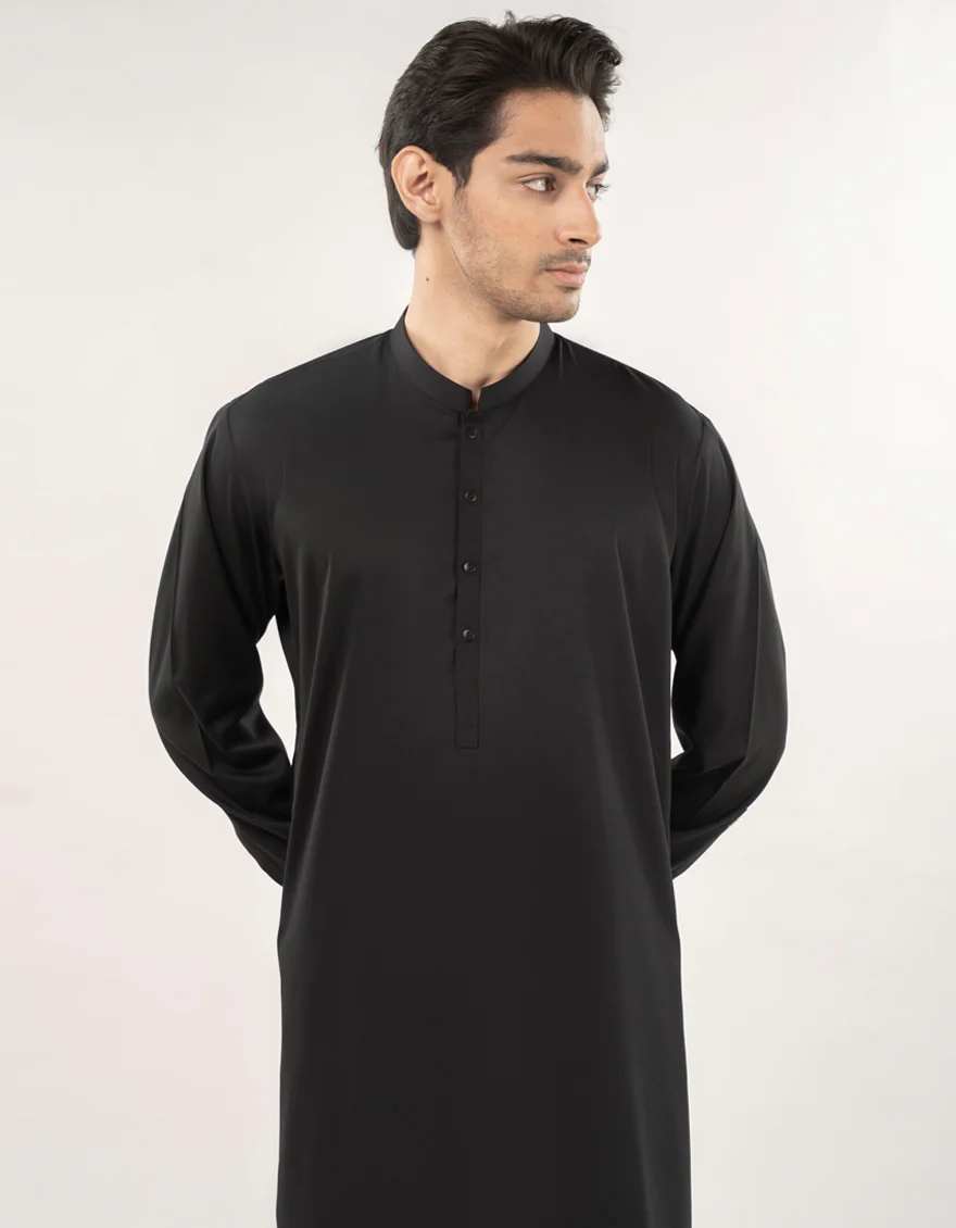 BLACK BLENDED KURTA TROUSERS | JJKP-A-30778-R38-AP/S25/JJ9364-PN - Image 2