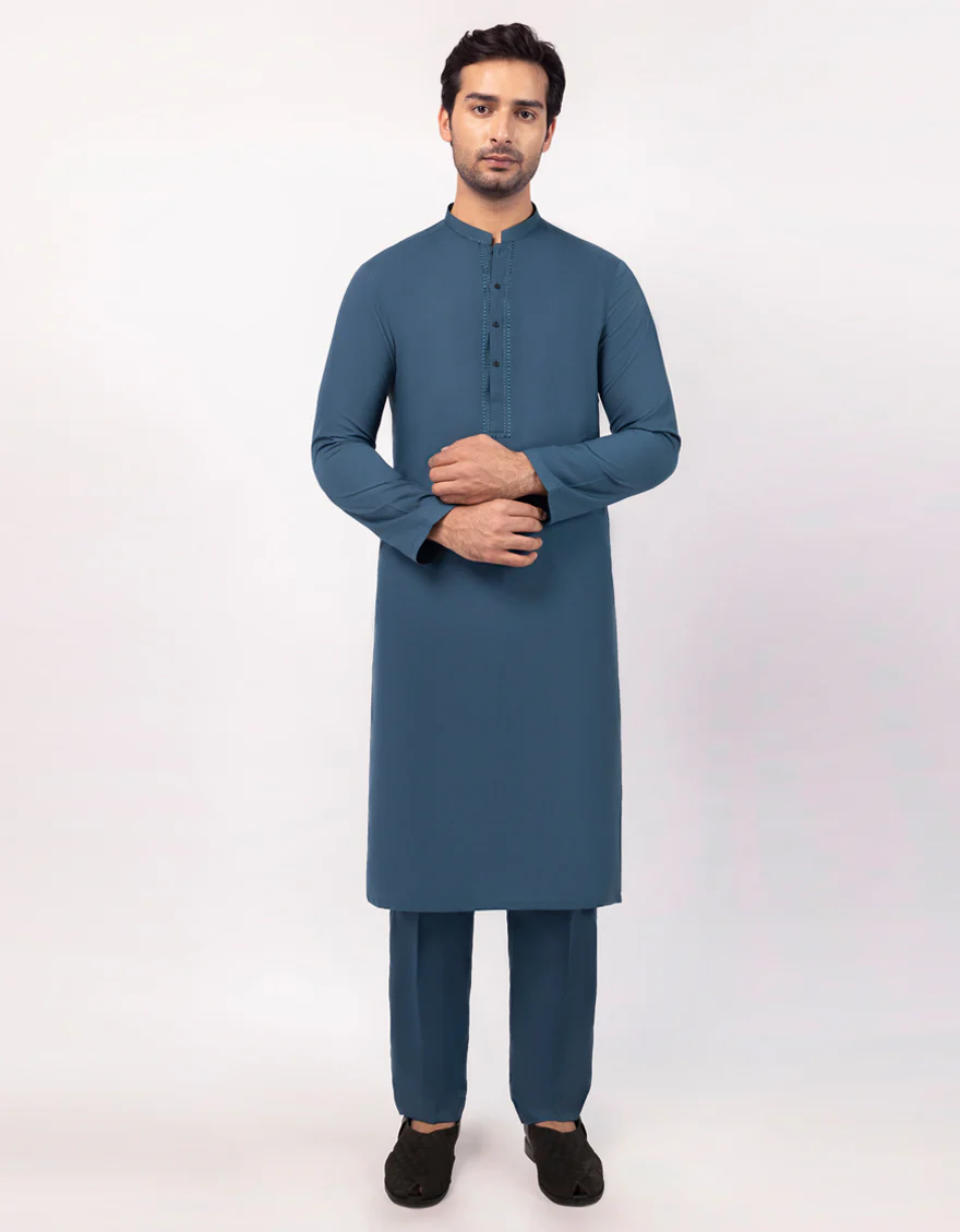 TEAL KURTA TROUSERS | JJKP-A-33720/S25/JJ9943-SF