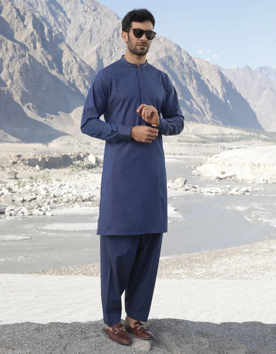 TEAL BLUE KURTA TROUSERS | JJKP-A-US-36832/W21/JJ7237-CL