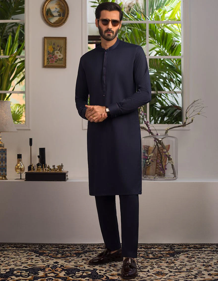 ROYAL BLUE KURTA TROUSERS | JJKP-A-US-42217/S21/JJ7550-PN