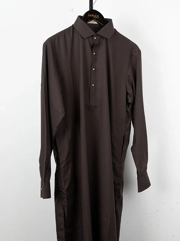 BROWN BLENDED KURTA TROUSERS | JJKP-S-47330/S24/JJ9230-PN