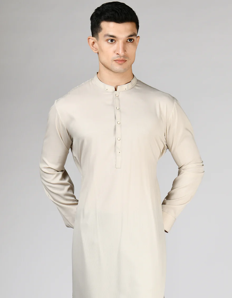 BROWN BLENDED KURTA TROUSERS | JJKP-S-91439/S24/JJ9378-PN