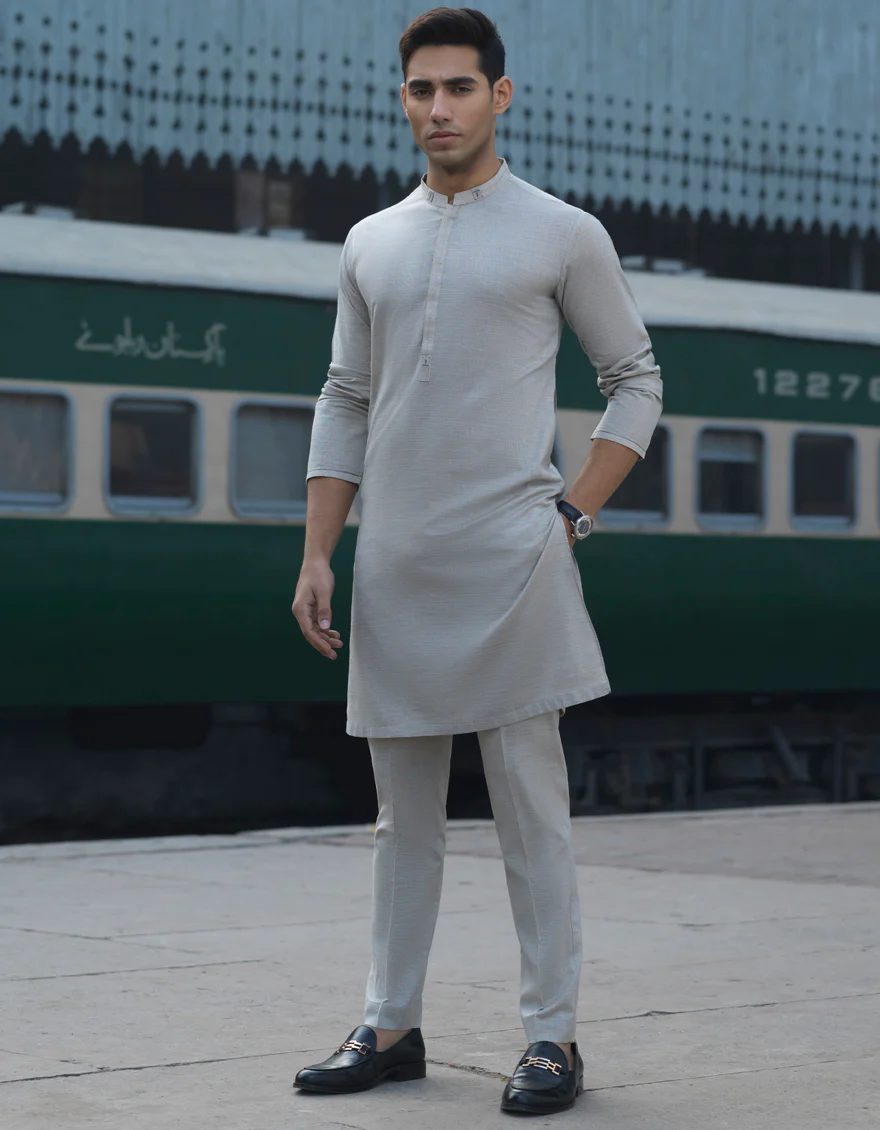 BEIGE COTTON KURTA TROUSERS | JJKP-S-US-32553/S22/JJ7320-CL