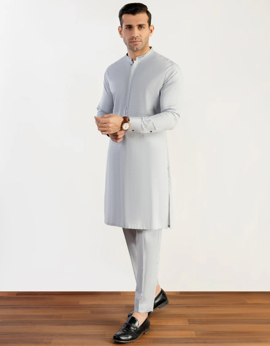 LIGHT BLUE COTTON KURTA TROUSERS | JJKP-S-US-32715/S23/JJ8685-CL