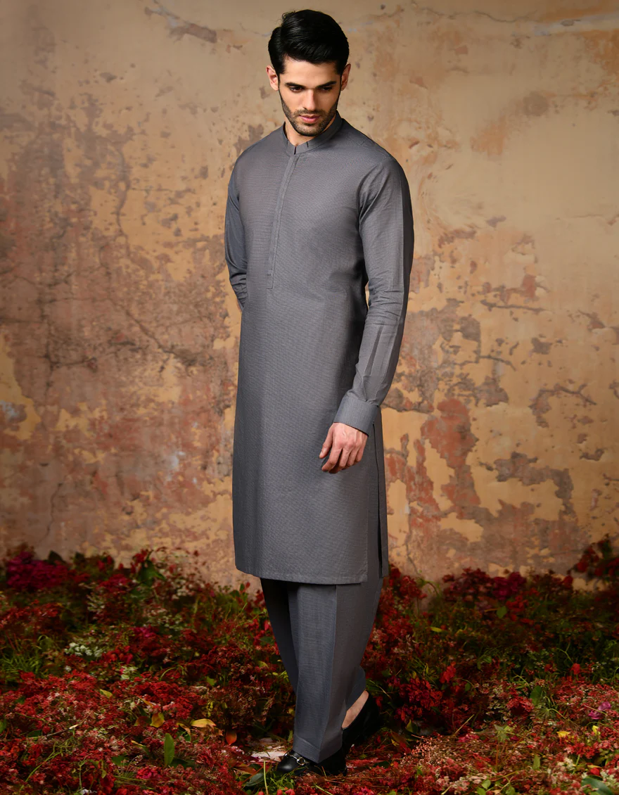 BLUE COTTON KAMEEZ SHALWAR | JJKS-A-32899/S24/JJ8960-CL