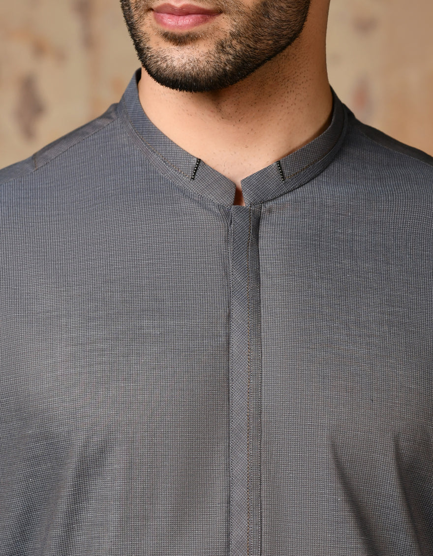 BLUE COTTON KAMEEZ SHALWAR | JJKS-A-32899/S24/JJ8960-CL - Image 2