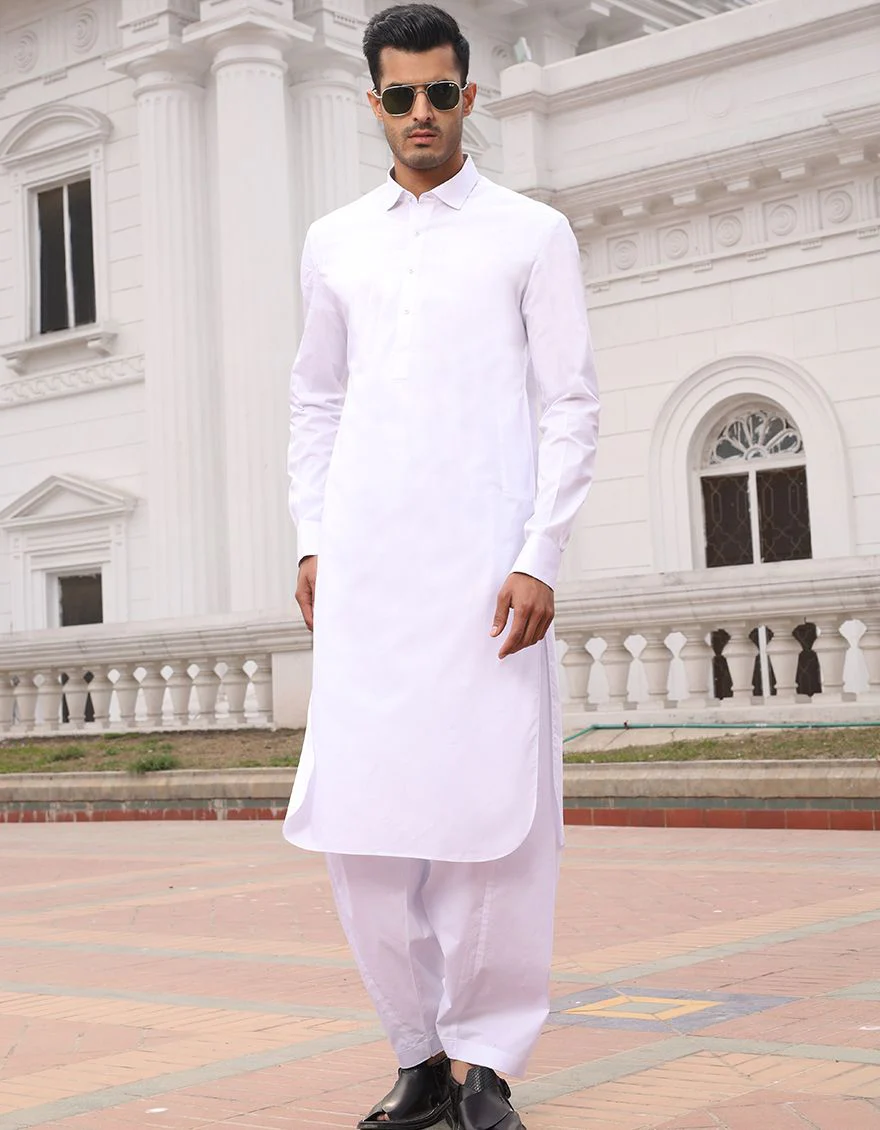 WHITE KAMEEZ SHALWAR | JJKS-A-US-30731-R8-AP/S21/JJ6922 - Image 2