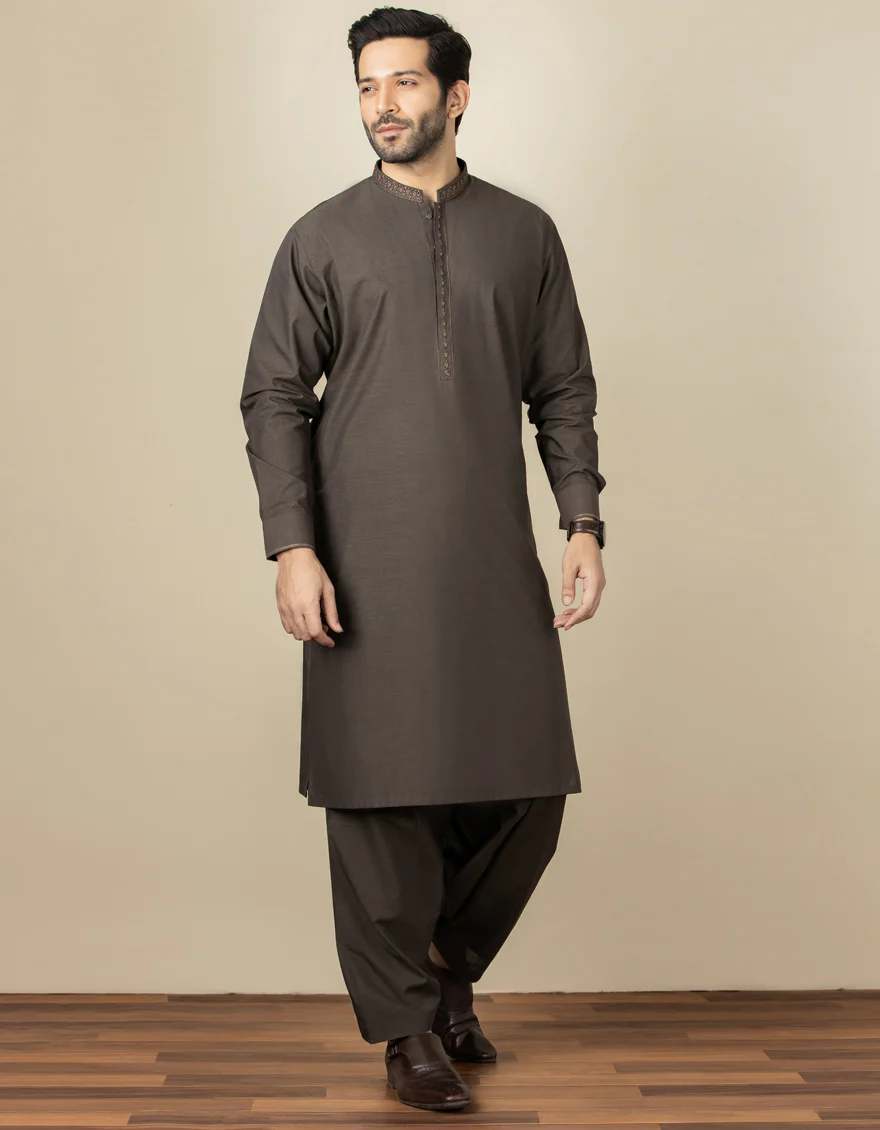BROWN CVC KAMEEZ SHALWAR | JJKS-A-US-32548/S22/JJ7237-SF