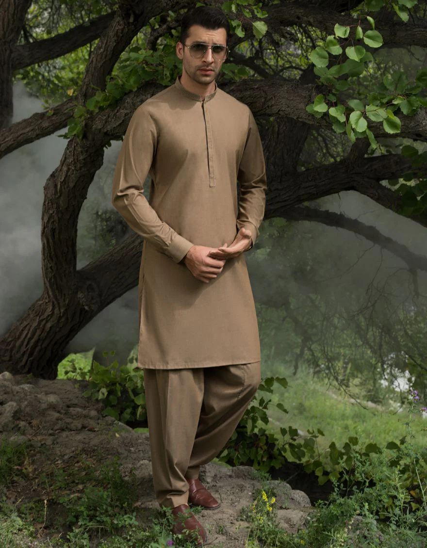 BLUE WINTER KAMEEZ SHALWAR | JJKS-A-US-36837/W21/JJ7346-SF