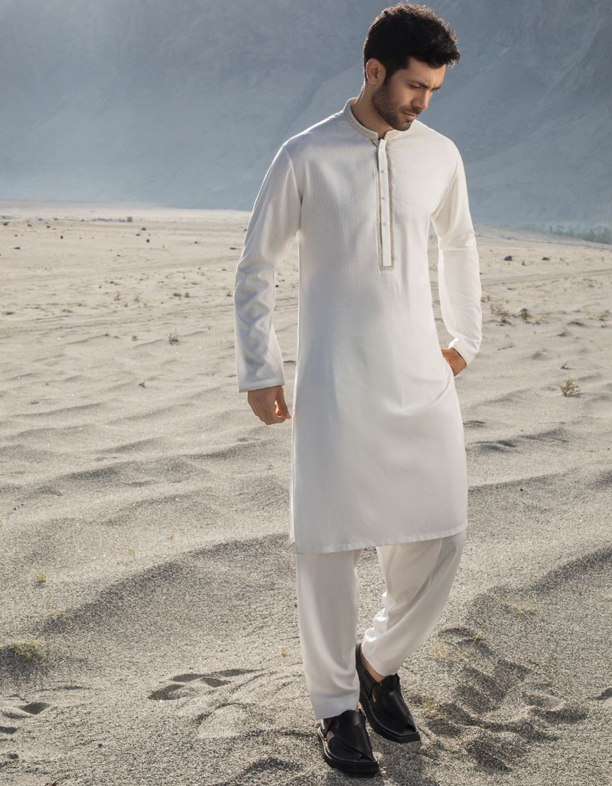 CREAM KAMEEZ SHALWAR | JJKS-A-US-37557/W21/JJ7195-SF