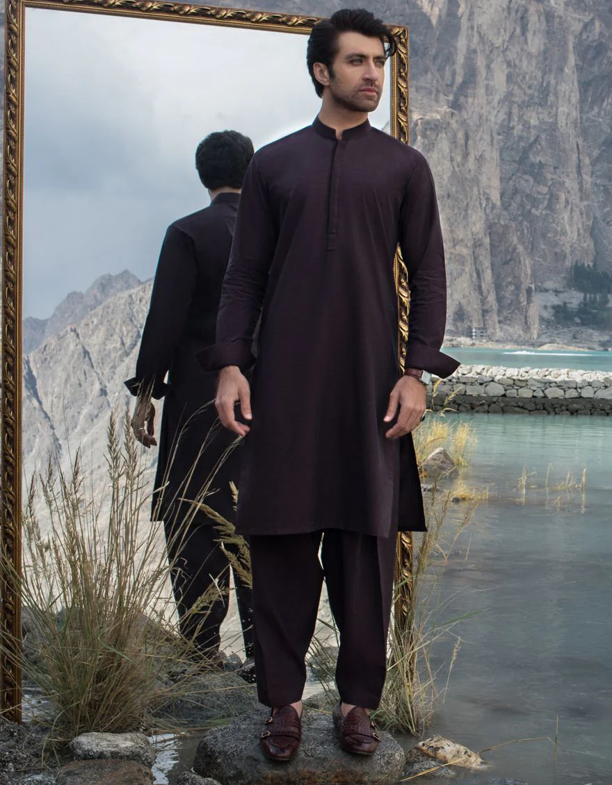 MEHNDI GREEN KAMEEZ SHALWAR | JJKS-A-US-40135/W21/JJ7114-PN
