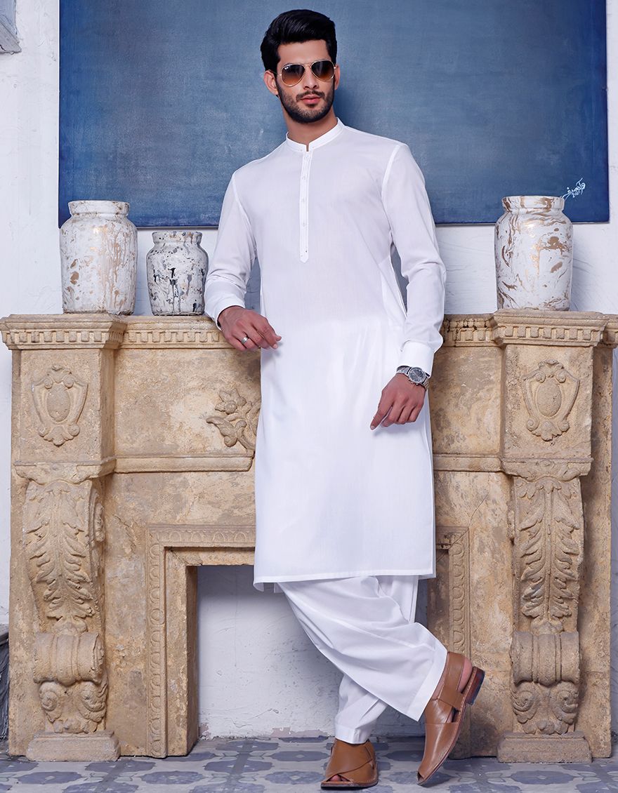 WHITE KAMEEZ SHALWAR | JJKS-A-US-42101/S21/JJ6732