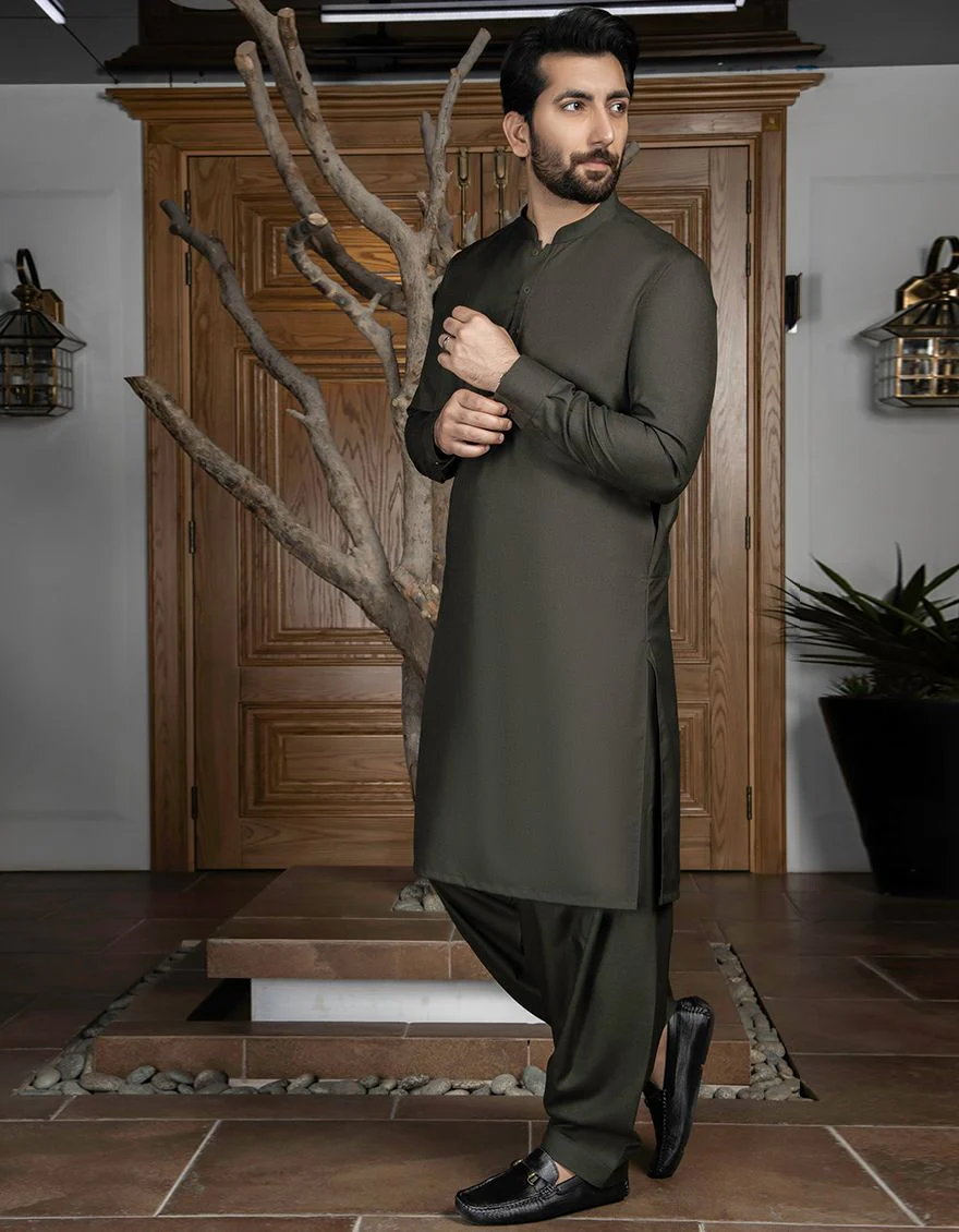 OAK GREEN KAMEEZ SHALWAR | JJKS-A-US-42161/S21/JJ7442