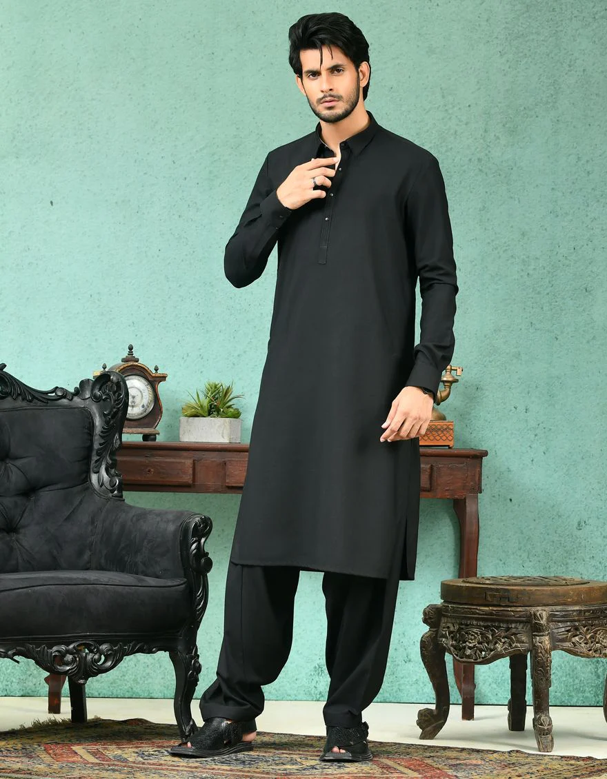 BLACK KAMEEZ SHALWAR | JJKS-A-US-42257/S21/JJ7480-CL
