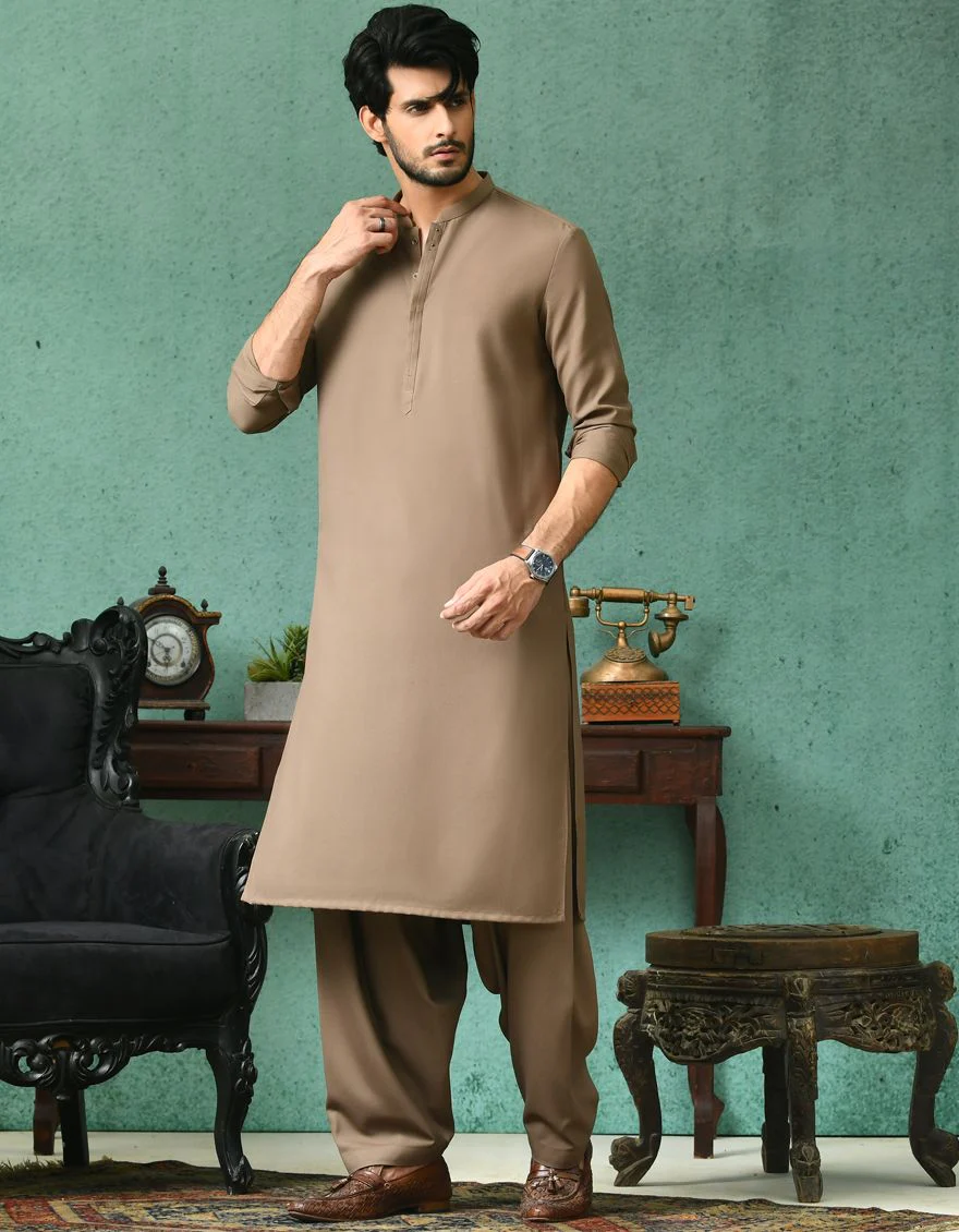 BROWN KAMEEZ SHALWAR | JJKS-A-US-42269/S21/JJ7480-CL